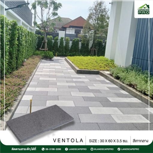 กระเบื้องคอนกรีตปูพื้น เอสซีจี รุ่น เวนโทลา ขนาด 30x60x3.5 ซม. - Image 2
