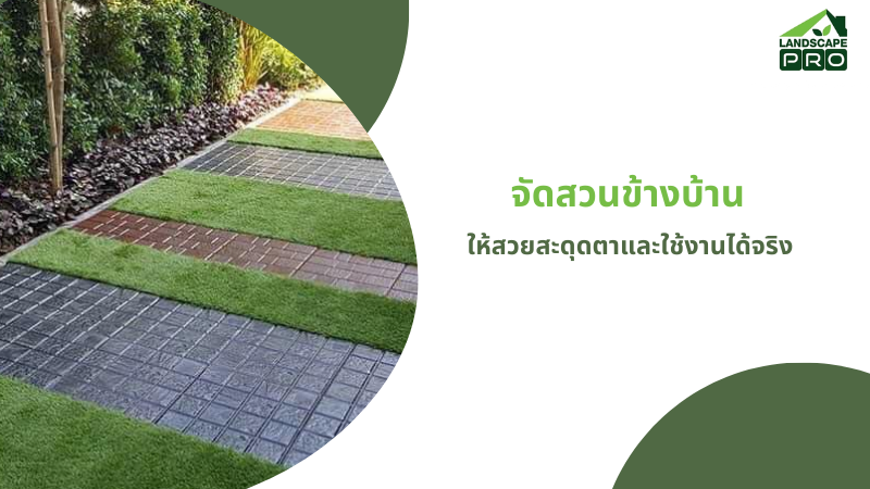 จัดสวนข้างบ้าน